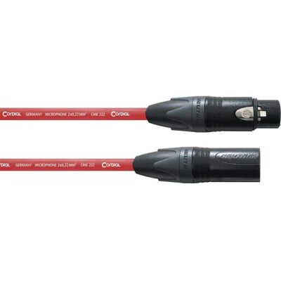Cordial CPM-FM 5,0RT - Cable de micrófono, 5 m, Rojo Cordial CPM-FM 5,0RT - Cable de micrófono, 5 m, Rojo