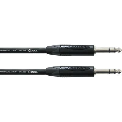 Câble audio Cordial CPM 5 VV - 5m - Noir - Publicité Câble audio Cordial CPM 5 VV - 5m - Noir - Publicité
