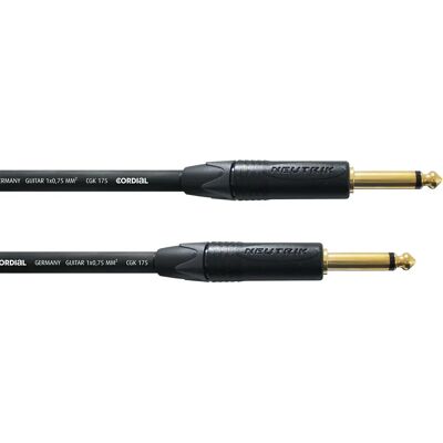 Cable de Instrumento Cordial CSI 6 PP 175 - 6m - Negro - Listo para escenario Cable de Instrumento Cordial CSI 6 PP 175 - 6m - Negro - Listo para escenario