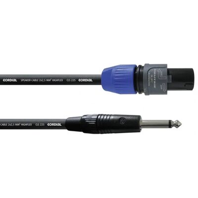 Cordial CLS 225 - 2.5mm² Speaker Cable - 1.5m - Black Cordial CLS 225 - 2.5mm² Speaker Cable - 1.5m - Black