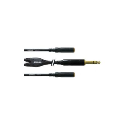 Cordial 0,3 m Y-Adapterkabel - Schwarz Cordial 0,3 m Y-Adapterkabel - Schwarz