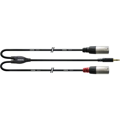 Cordial CFY 1.5 WMM-LONG Y-Adapter XLR Stereo Kabel Cordial CFY 1.5 WMM-LONG Y-Adapter XLR Stereo Kabel