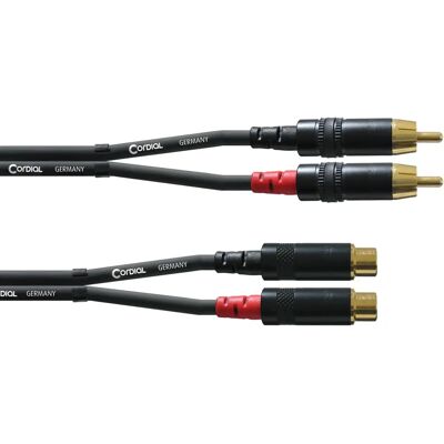 Cordial CFU 1.5 CE Cable de audio - 1,5 m, 2 x RCA, Negro Cordial CFU 1.5 CE Cable de audio - 1,5 m, 2 x RCA, Negro