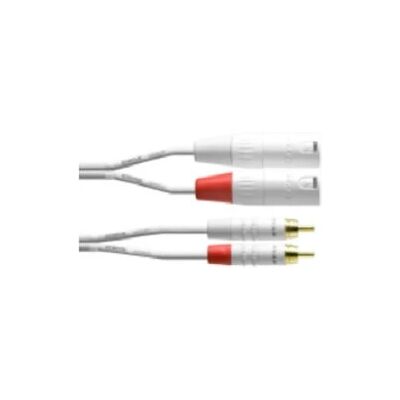 Cordial 6 m Weiß XLR/RCA Audiokabel - Unsymmetrisch Cordial 6 m Weiß XLR/RCA Audiokabel - Unsymmetrisch