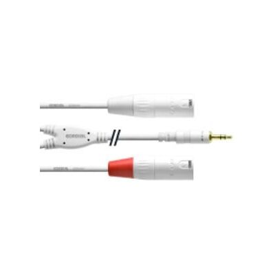 Cordial CFY 3 WMM-SNOW White 3m Audio Cable 3.5mm XLR Cordial CFY 3 WMM-SNOW White 3m Audio Cable 3.5mm XLR