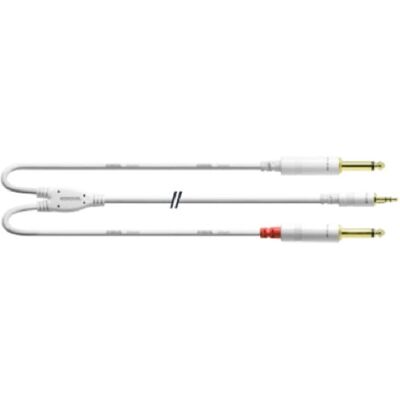 Cordial CFY 1.5 WPP-SNOW audio cable - 3.5mm stereo, 6.35mm mono, 1.5m Cordial CFY 1.5 WPP-SNOW audio cable - 3.5mm stereo, 6.35mm mono, 1.5m