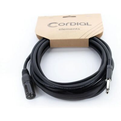 Cordial EM 5 MP Cable de micrófono - 5m, XLR macho, negro Cordial EM 5 MP Cable de micrófono - 5m, XLR macho, negro