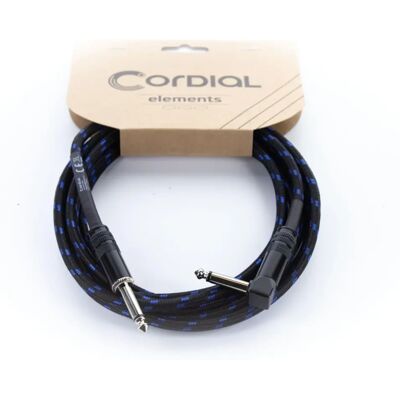 Cordial 14782 Instrumentkabel - 7,5 m, Blå, Tekstilbeklædning Cordial 14782 Instrumentkabel - 7,5 m, Blå, Tekstilbeklædning
