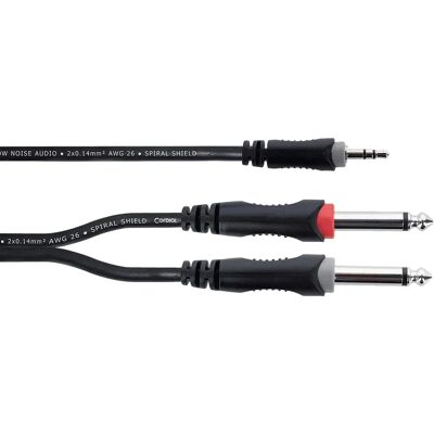 Cordial 14863 Audio Y-Adapter - 1.5m Stereo Mini-Jack to 2 Mono XLR Cordial 14863 Audio Y-Adapter - 1.5m Stereo Mini-Jack to 2 Mono XLR