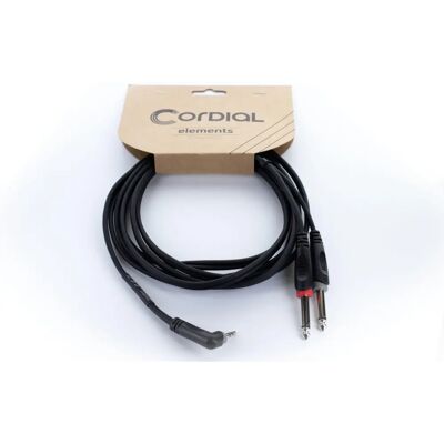 Cordial 14867 Audio Y-Adapter - 1,5 m Schwarz PVC-Kabel Cordial 14867 Audio Y-Adapter - 1,5 m Schwarz PVC-Kabel