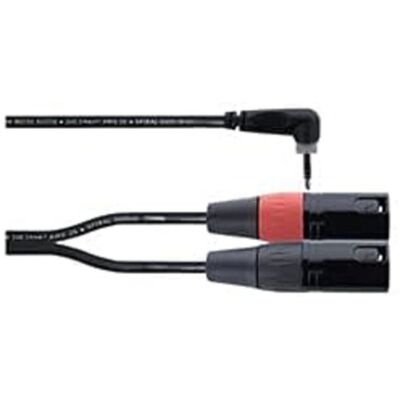 Cordial EY 1 WRMM Y-adapter - 3,5 mm till dubbel XLR Cordial EY 1 WRMM Y-adapter - 3,5 mm till dubbel XLR