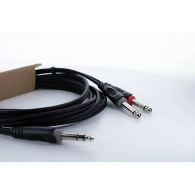 Cordial 14879 Audio Y-Adapter - 6,3 mm Stereo auf Mono, 5m Cordial 14879 Audio Y-Adapter - 6,3 mm Stereo auf Mono, 5m
