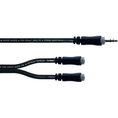Cable Adaptador Y Cordial 0,3m Jack Estéreo Cable Adaptador Y Cordial 0,3m Jack Estéreo