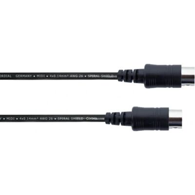 Cordial ED 1.5 AA Audiokabel - 1,5 m DIN 5-polig Schwarz Cordial ED 1.5 AA Audiokabel - 1,5 m DIN 5-polig Schwarz