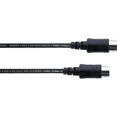 Cordial 3m MIDI kábel - DIN 5-pins, árnyékolt Cordial 3m MIDI kábel - DIN 5-pins, árnyékolt