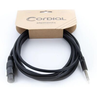 Cordial EM 1,5 FV Mikrofonkábel - XLR 3-pólusú, 6,3mm jack - 1.5m Cordial EM 1,5 FV Mikrofonkábel - XLR 3-pólusú, 6,3mm jack - 1.5m