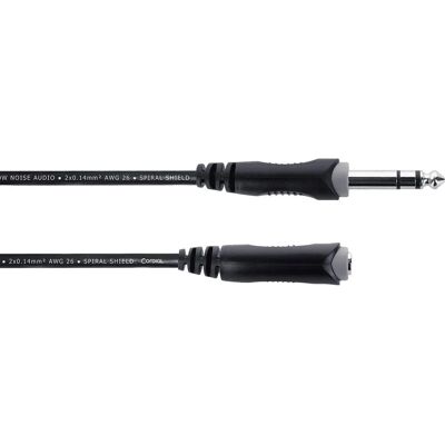 Cordial 14825 Cable de audio - 5m Negro, Jack estéreo, Cubierta PVC Cordial 14825 Cable de audio - 5m Negro, Jack estéreo, Cubierta PVC