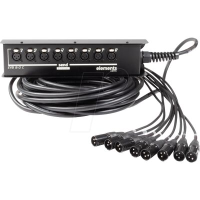 Cordial Boitier de Scène 8 Entrées XLR - 15 M Cordial Boitier de Scène 8 Entrées XLR - 15 M