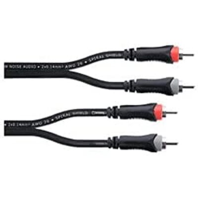 Cordial 14835 Stereo Audio Cable - 1m - Black Cordial 14835 Stereo Audio Cable - 1m - Black