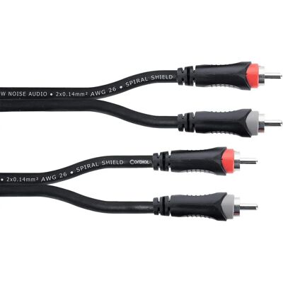 Cordial 14838 Audiokabel - 6m Stereo RCA - Schwarz PVC Cordial 14838 Audiokabel - 6m Stereo RCA - Schwarz PVC