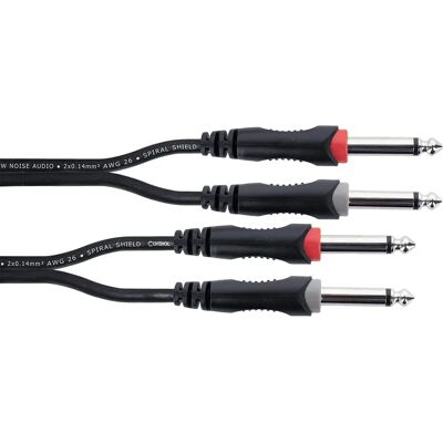 Cordial 14845 Audio Cable - 3m Mono Jack, PVC, Twisted Pair Cordial 14845 Audio Cable - 3m Mono Jack, PVC, Twisted Pair