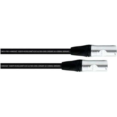 Cordial 15622 Netværkskabel RJ45, patchkabel CAT 6A SF/UTP 5.00 m Sort Cordial 15622 Netværkskabel RJ45, patchkabel CAT 6A SF/UTP 5.00 m Sort