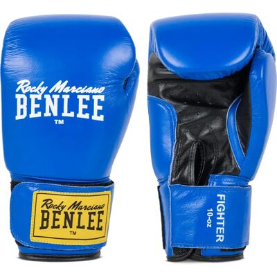 Benlee Lonsdale Leather Boxing Gloves - Blue 14 OZ Boxing Gloves Benlee Lonsdale Leather Boxing Gloves - Blue 14 OZ Boxing Gloves