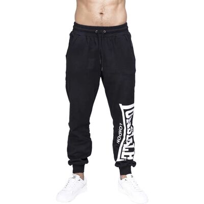 Lonsdale Large Logo Black Tracksuit Bottoms - Men Lonsdale Large Logo Black Tracksuit Bottoms - Men
