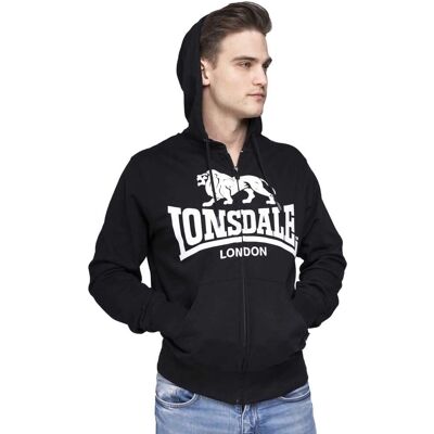 Lonsdale Krafty Zip Hoodie Black XXXL - Hoodie Lonsdale Krafty Zip Hoodie Black XXXL - Hoodie
