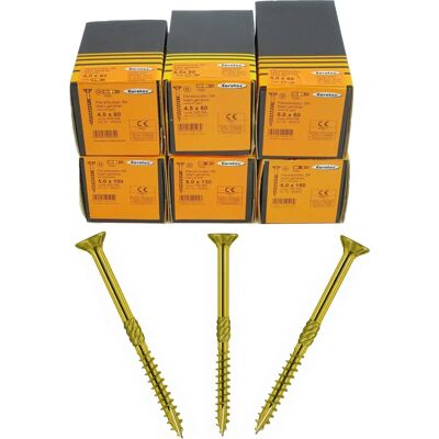 Eurotec Modell 70 mm x 5 mm Gelb Senkkopf Schraube Eurotec Modell 70 mm x 5 mm Gelb Senkkopf Schraube