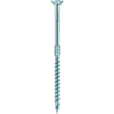 Tornillo de madera Eurotec 130mm Zincado azul Cabeza avellanada - Fijación en madera Tornillo de madera Eurotec 130mm Zincado azul Cabeza avellanada - Fijación en madera