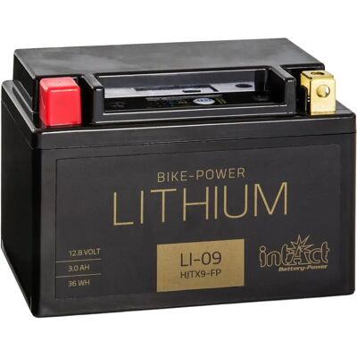 intAct - LI-09 - 12.8V LiFePO4 - Motorradbatterie intAct - LI-09 - 12.8V LiFePO4 - Motorradbatterie