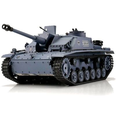 TORRO - Sturmgeschütz III G - Grijs - BB+IR - RC Tank TORRO - Sturmgeschütz III G - Grijs - BB+IR - RC Tank