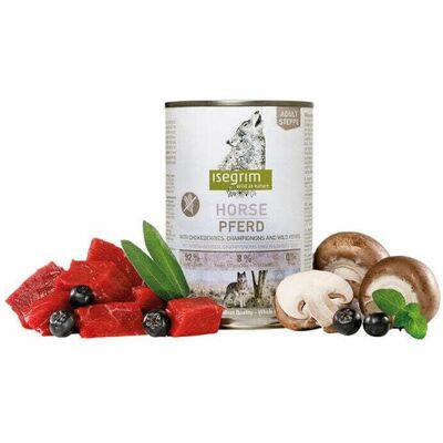 Ração úmida Isegrim Cavalo - 400g para cães adultos Ração úmida Isegrim Cavalo - 400g para cães adultos