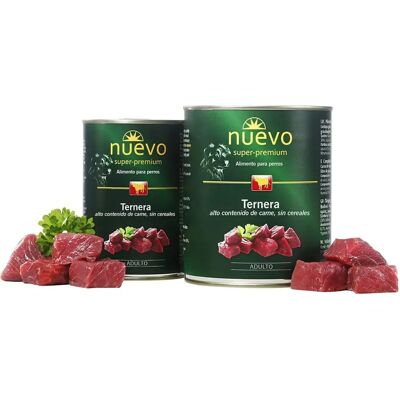 Nuevo Kalf 400g - Natvoer voor Volwassen Honden Nuevo Kalf 400g - Natvoer voor Volwassen Honden