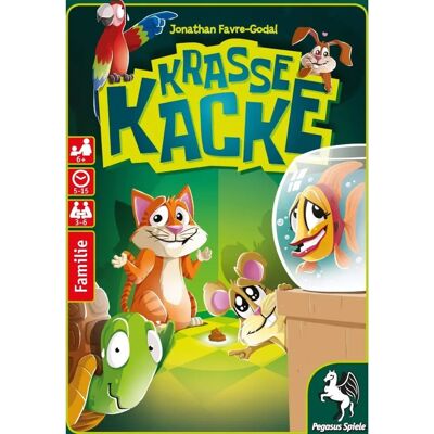 Pegasus 18320G - Krasse Kacke - Tier- und Kartenspiel für 2-6 Spieler - Ab 6 Jahren Pegasus 18320G - Krasse Kacke - Tier- und Kartenspiel für 2-6 Spieler - Ab 6 Jahren