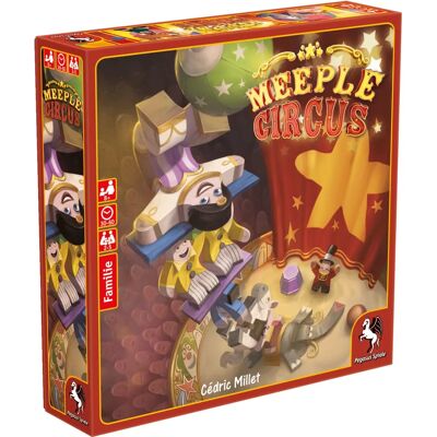Pegasus Spiele Meeple Circus Party - Brettspiel Pegasus Spiele Meeple Circus Party - Brettspiel