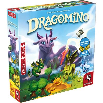 Pegasus Dragomino Jeu pour enfants - 15-20 min - Jeu de société Pegasus Dragomino Jeu pour enfants - 15-20 min - Jeu de société
