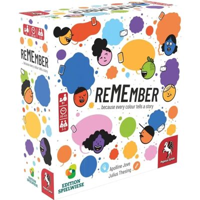 Pegasus Spiele Remember Jeu de Société - 3-5 Joueurs, 8+ ans - Publicité Pegasus Spiele Remember Jeu de Société - 3-5 Joueurs, 8+ ans - Publicité