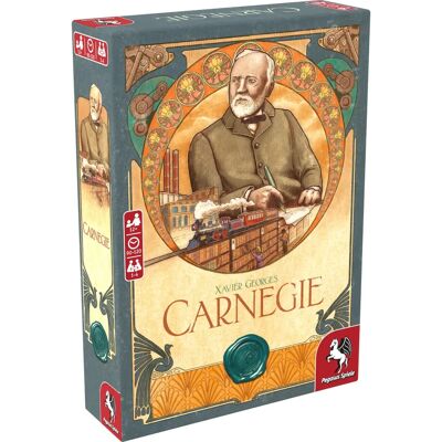 Pegasus Jeux Carnegie - Jeu de société pour 1-4 joueurs - Publicité Pegasus Jeux Carnegie - Jeu de société pour 1-4 joueurs - Publicité