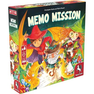 Pegasus Spiele Memo Mission - Mehrsprachiges Karten- und Brettspiel für 6+ Pegasus Spiele Memo Mission - Mehrsprachiges Karten- und Brettspiel für 6+