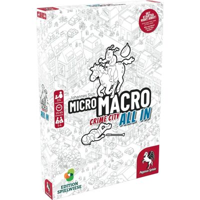 Pegasus Spiele MicroMacro Crime City All In - Detective Board Game Pegasus Spiele MicroMacro Crime City All In - Detective Board Game
