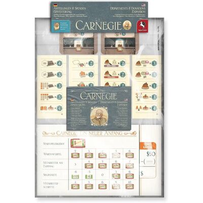 Pegasus Jeux Carnegie : Extension Départements & Dons - Extension pour Jeu de Société Pegasus Jeux Carnegie : Extension Départements & Dons - Extension pour Jeu de Société