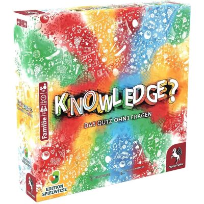 Pegasus GmbH Knowledge? Le quiz sans questions - Édition Spielwiese - Publicité Pegasus GmbH Knowledge? Le quiz sans questions - Édition Spielwiese - Publicité