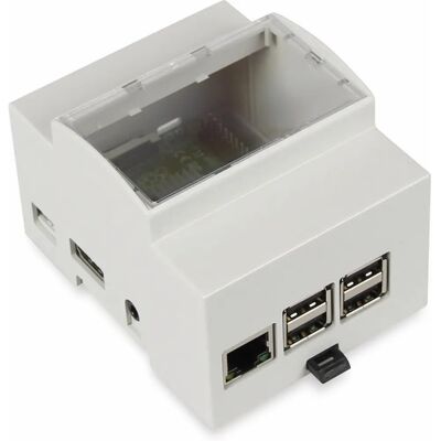 Joy-it DIN-Schiene Gehäuse - Raspberry Pi Modell B+, 2B, 3B, 3B+ Joy-it DIN-Schiene Gehäuse - Raspberry Pi Modell B+, 2B, 3B, 3B+