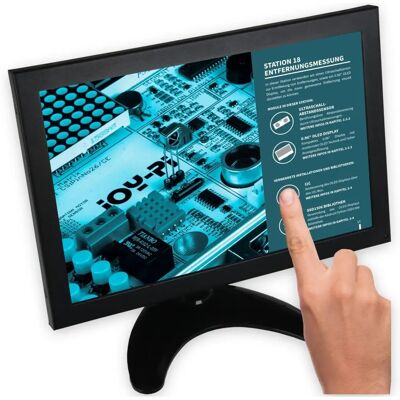 Touchscreen Monitor Joy-it RB-LCD10-2 - IPS 10'' - HDMI, USB, VGA - Zwart Touchscreen Monitor Joy-it RB-LCD10-2 - IPS 10'' - HDMI, USB, VGA - Zwart