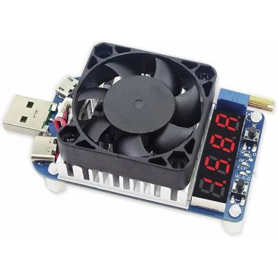 Joy-it JT-HD35 electronic USB load resistor - Adjustable, 35W, LCD display Joy-it JT-HD35 electronic USB load resistor - Adjustable, 35W, LCD display