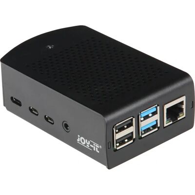 Joy-iT RB-ALUCASEP4+06 Aluminiumkasse til Raspberry Pi 4 B - Tilbehør Joy-iT RB-ALUCASEP4+06 Aluminiumkasse til Raspberry Pi 4 B - Tilbehør