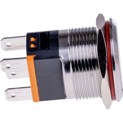 Joy-it Stalen groene drukknop - IP67, IK10 - 250V/AC Joy-it Stalen groene drukknop - IP67, IK10 - 250V/AC
