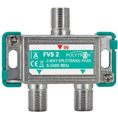 Polytron F-Verteiler 2-fach 5-2400MHz FVS 2 DC-Durchgang - Verteiler Polytron F-Verteiler 2-fach 5-2400MHz FVS 2 DC-Durchgang - Verteiler